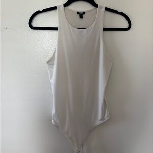 White Sleeveless Bodysuit